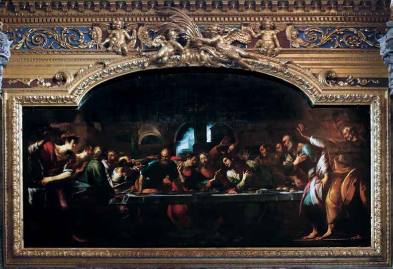 Giulio Cesare Procaccini, Das letzte Abendmahl (1618; Genua, Basilika der Santissima Annunziata del Vastato)