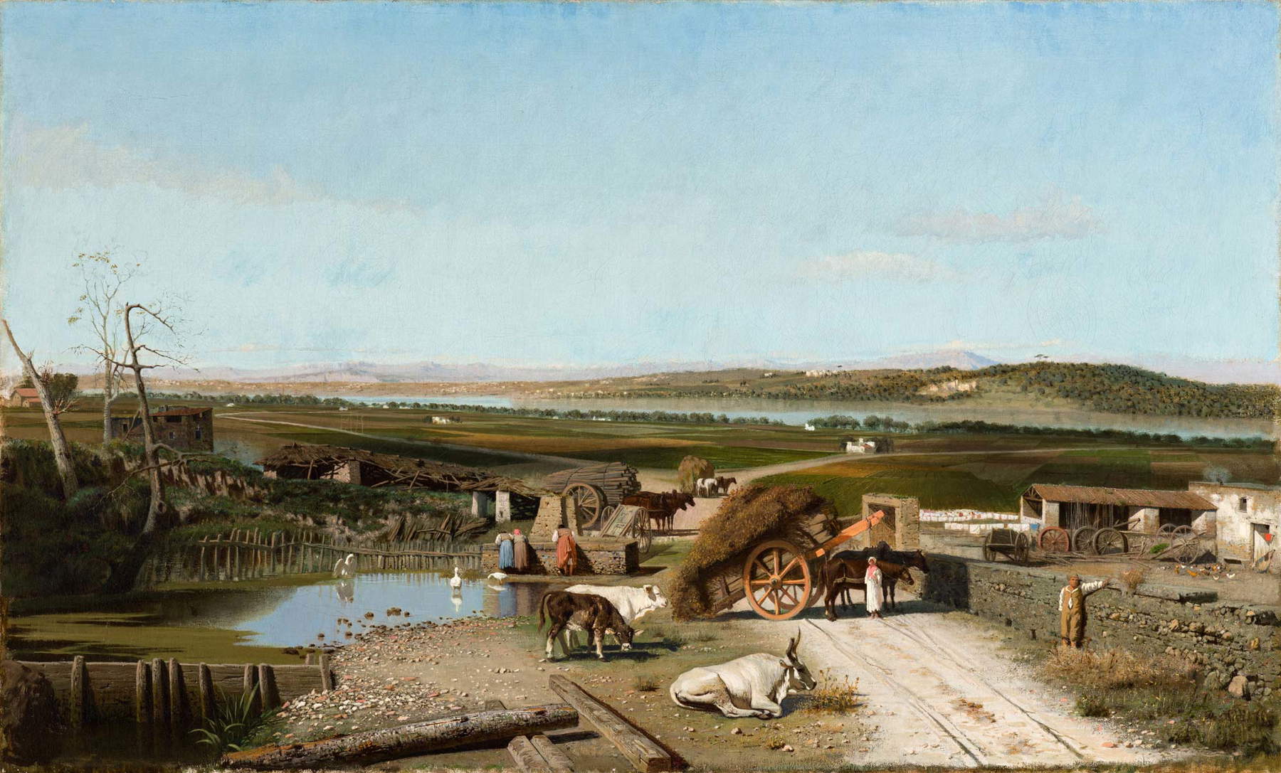 Giuseppe De Nittis, L’Ofantino (olio su tela, 60x100 cm; Collezione privata). Su concessione di Galleria Artifigurative
