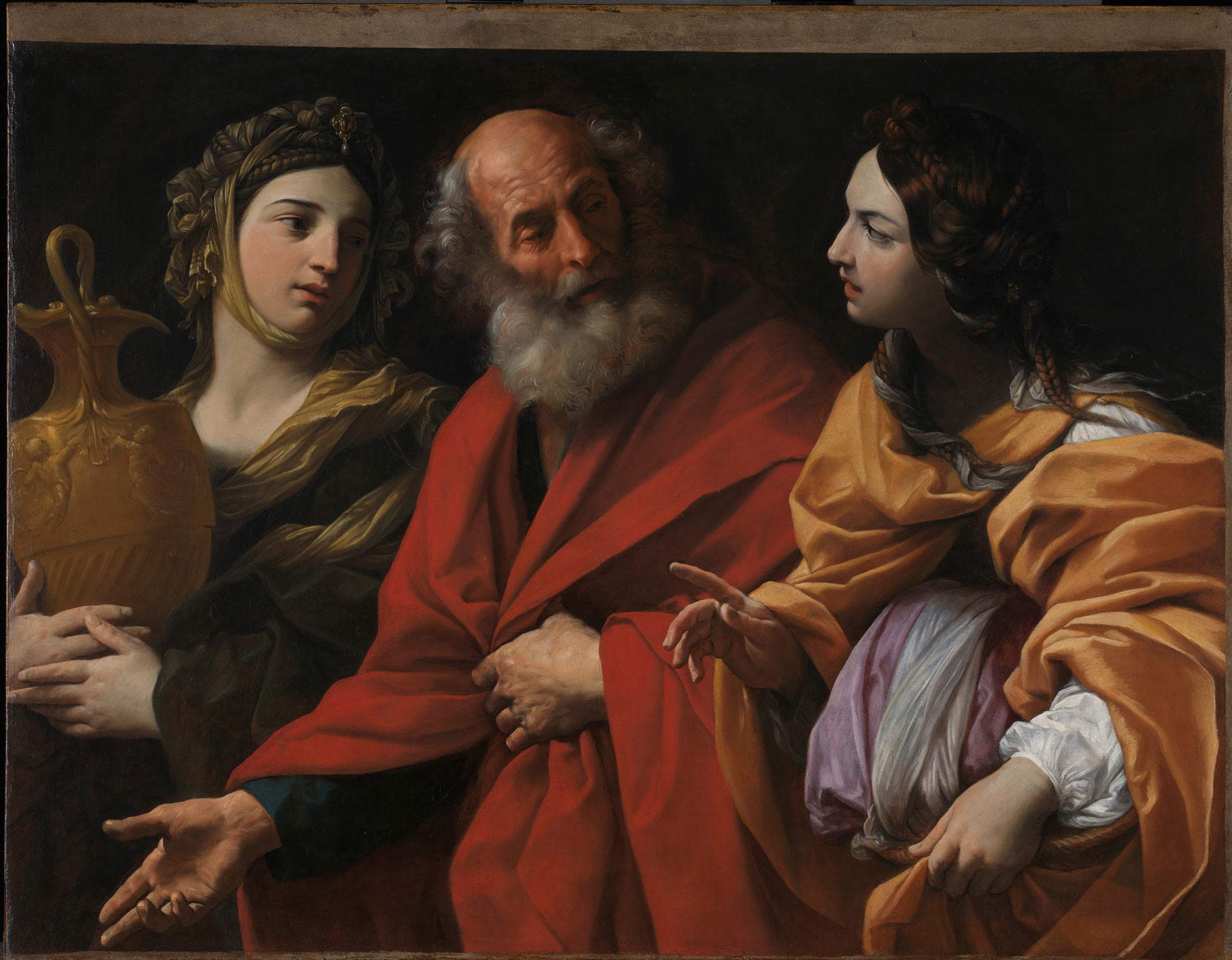 Guido Reni, Lot and the Daughters (c. 1615-1616; oil on canvas, 111.2 x 149.2 cm; London, The National Gallery) Guido Reni, Lot and the Daughters (c. 1615-1616; oil on canvas, 111.2 x 149.2 cm; London, The National Gallery)