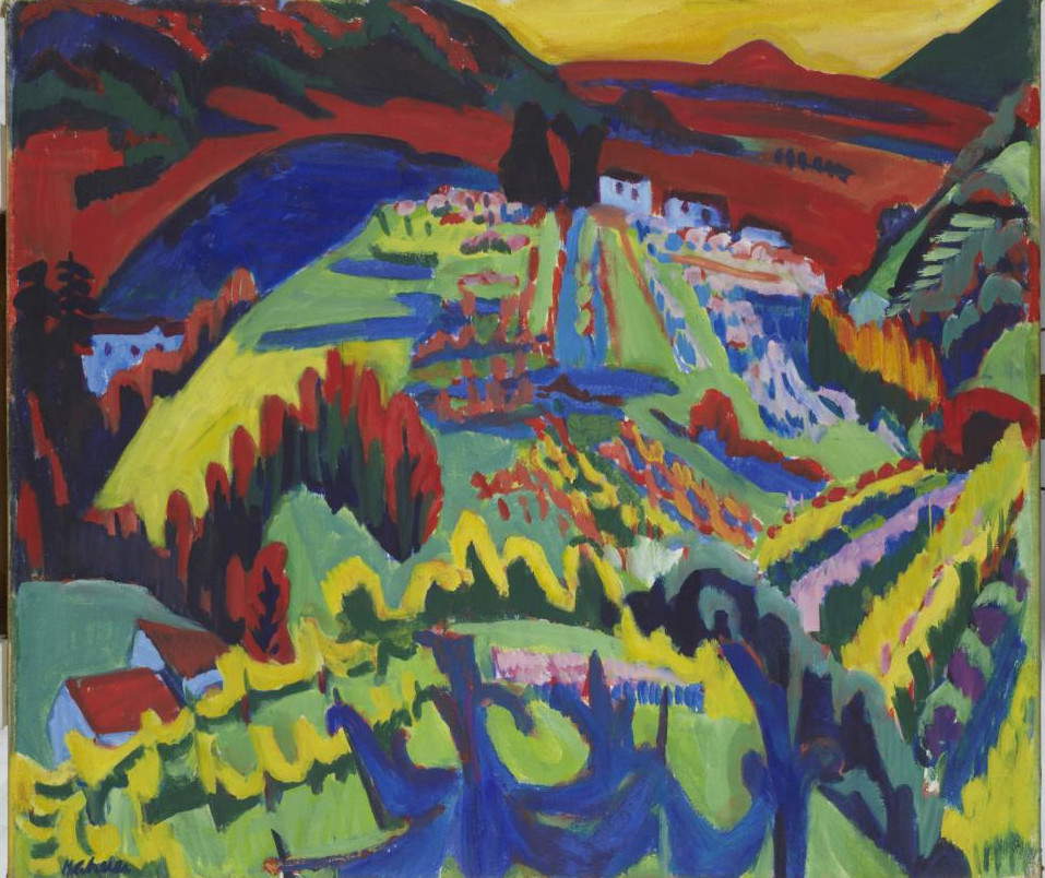 Herman August Scherer, Landscape in the Mendrisiotto (1926; oil on jute) Credit Karl Fülscher, Unterstammheim