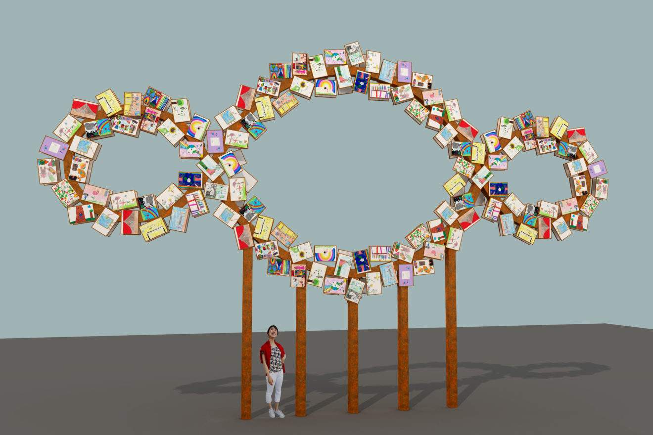 Michelangelo Pistoletto creates the sculpture The Third Paradise of Talents for Cuneo.