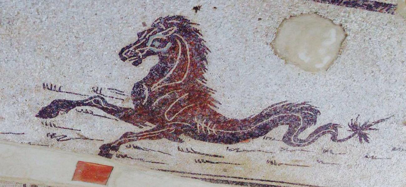 El hipocampo de los mosaicos de Larino