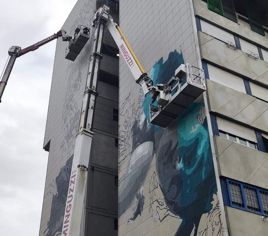 The first large mural on Corviale's Serpentone will soon be unveiled. It will be created by Dutch artist JDL   