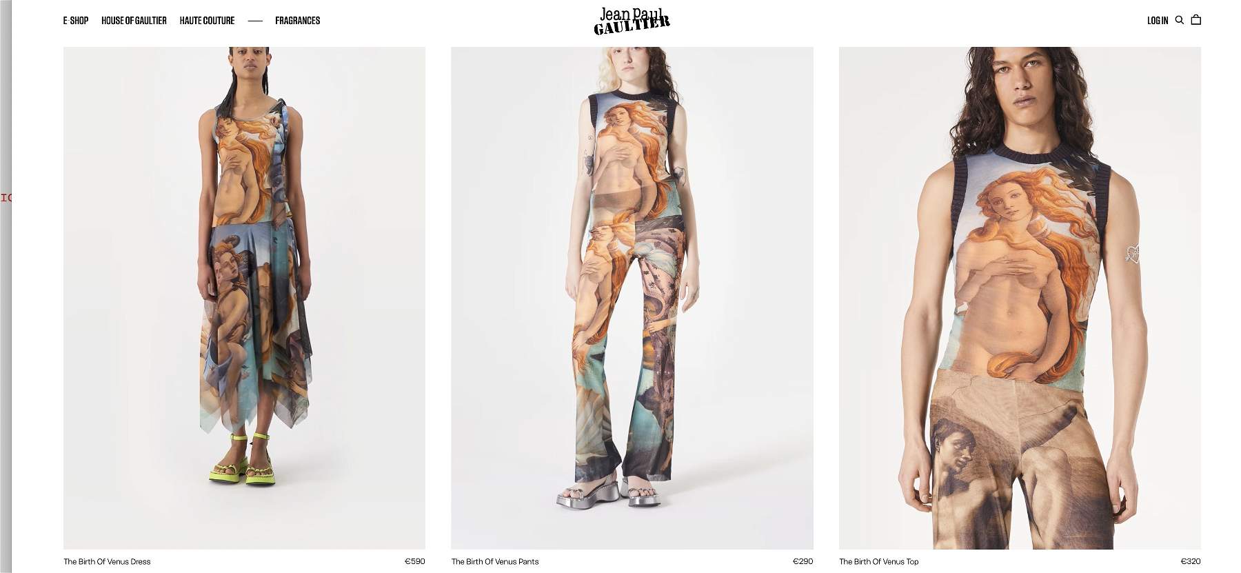 L'Uffizi poursuit Jean Paul Gaultier pour l'image de Vénus sur ses vêtements