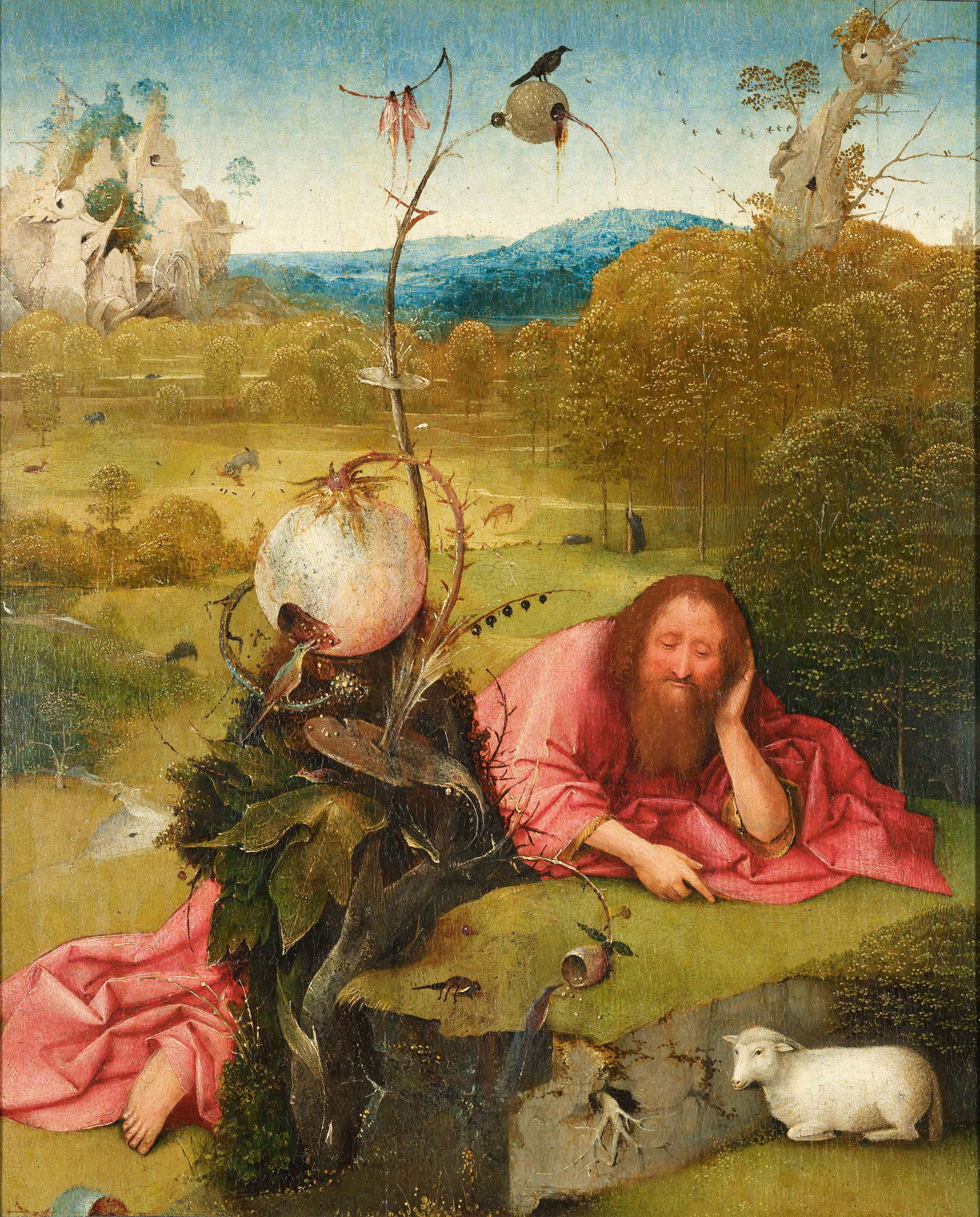 Jheronimus Bosch, San Juan Bautista (c. 1495; óleo sobre tabla; Madrid, Museo Lázaro Galdiano). © Museo Lázaro Galdiano, Madrid Jheronimus Bosch, San Juan Bautista (c. 1495; óleo sobre tabla; Madrid, Museo Lázaro Galdiano). © Museo Lázaro Galdiano, Madrid
