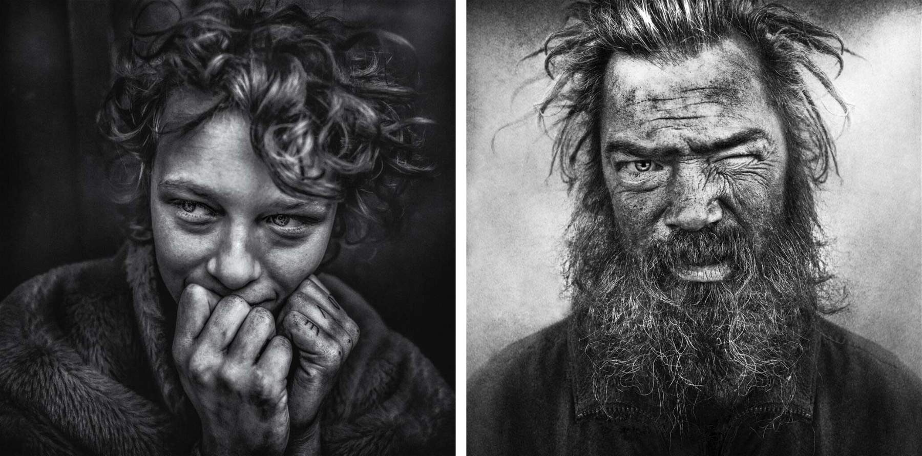Milan, at Diocesan Museum exhibition of Lee Jeffries, the photographer of the poor and marginalized
