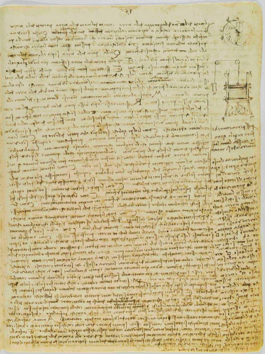 Feuillet 10v du Codex de Leicester