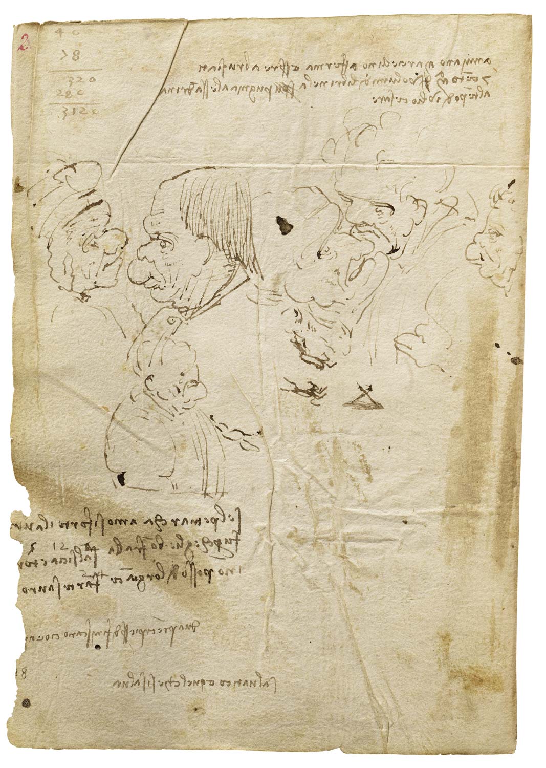 Leonardo da Vinci, Códice Trivulziano (último cuarto del siglo XV; Milán, Archivo Cívico Histórico y Biblioteca Trivulziana). © Ayuntamiento de Milán Leonardo da Vinci, Códice Trivulziano (último cuarto del siglo XV; Milán, Archivo Cívico Histórico y Biblioteca Trivulziana). © Ayuntamiento de Milán