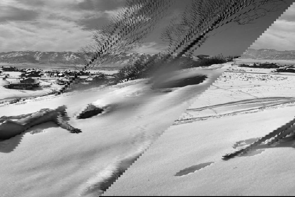 Letizia Battaglia, Naked in the Snow (Utah, 2019) Courtesy Letizia Battaglia Archive