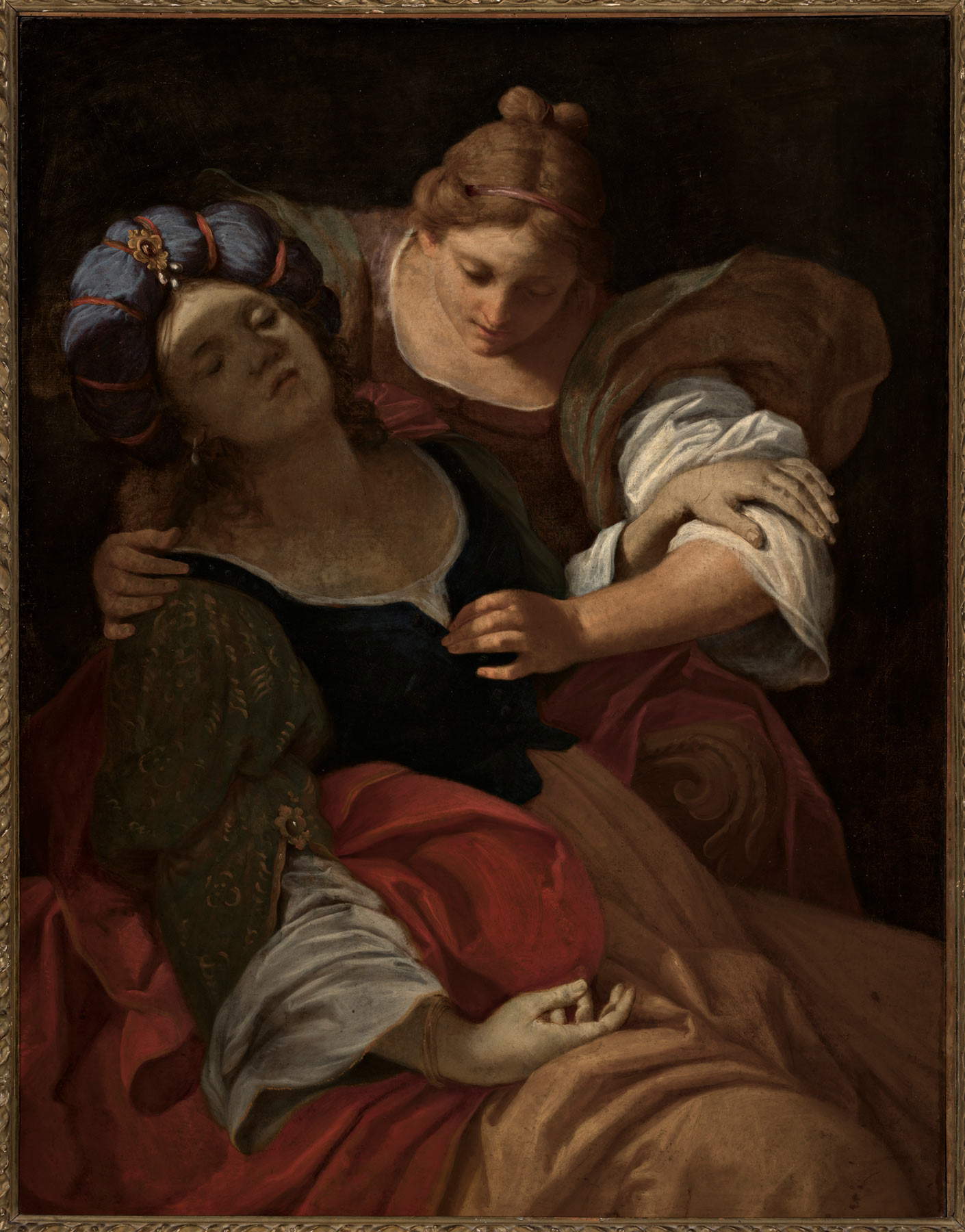 Lorenzo Pasinelli, Fainting of Portia assisted by a handmaiden (oil on canvas, 134.5 x 104.5 - 166 x 136 cm) Lorenzo Pasinelli, Fainting of Portia assisted by a handmaiden (oil on canvas, 134.5 x 104.5 - 166 x 136 cm)