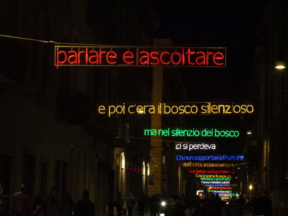 Luigi Mainolfi, Lui e l'arte &copy;Luci d&rsquo;Artista - foto di Max Chicco