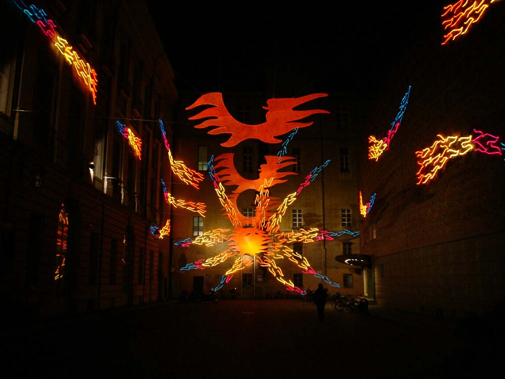 Luigi Nervo, Vento solare - &copy;Luci d&rsquo;Artista - Citt&agrave; di Torino - foto di Luisa Cicero