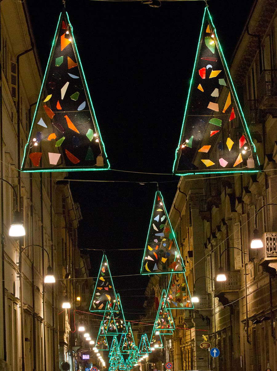 Vasco Are, Vele di Natale - &copy;Luci d&rsquo;Artista - Citt&agrave; di Torino - foto di Alberto Ramella