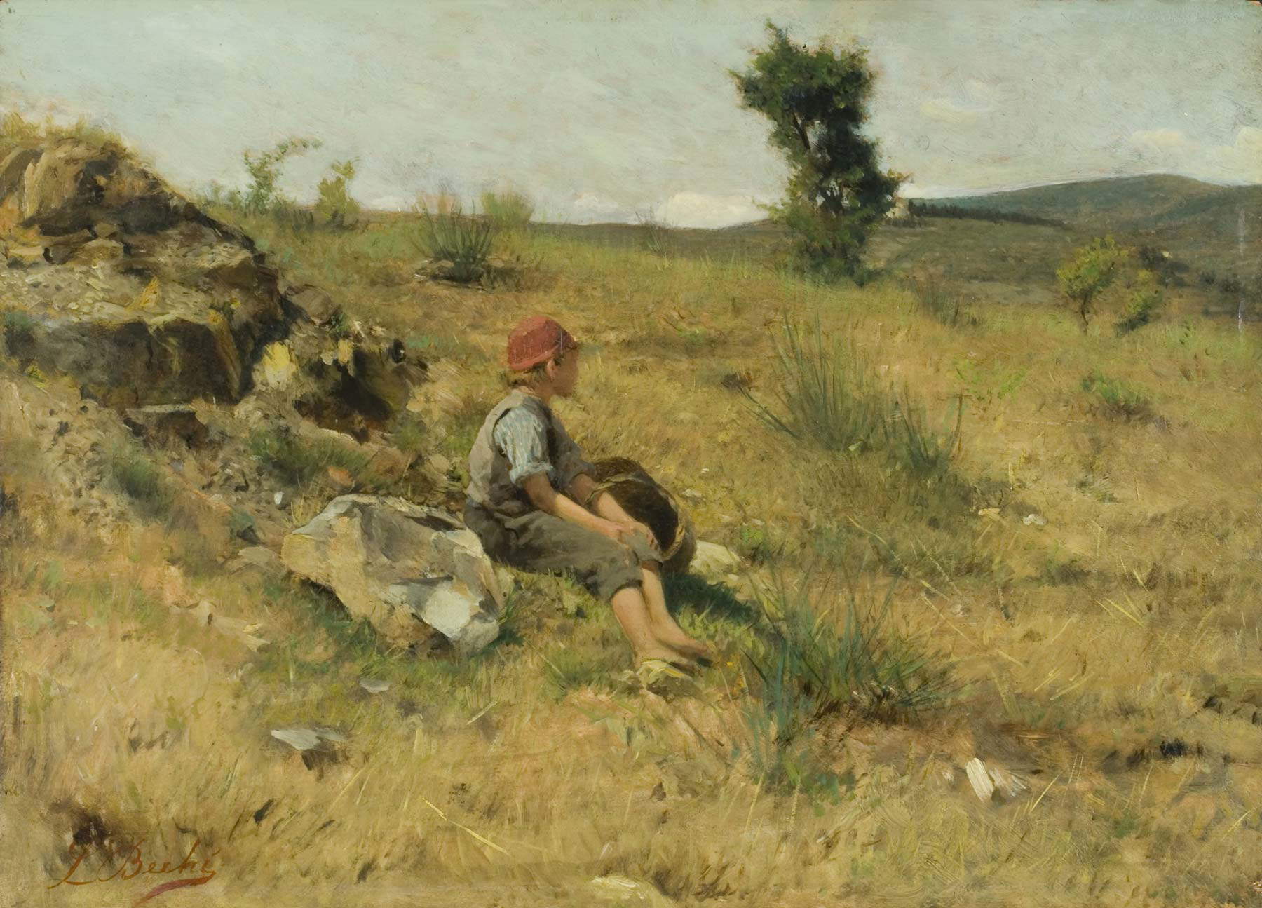 Luigi Bechi, Niño al sol (ca. 1875; óleo sobre tabla, 35 x 45 cm; colección privada) Cortesía del Butterfly Institute Fine Art, Galería de Arte, Lugano Luigi Bechi, Niño al sol (ca. 1875; óleo sobre tabla, 35 x 45 cm; colección privada) Cortesía del Butterfly Institute Fine Art, Galería de Arte, Lugano