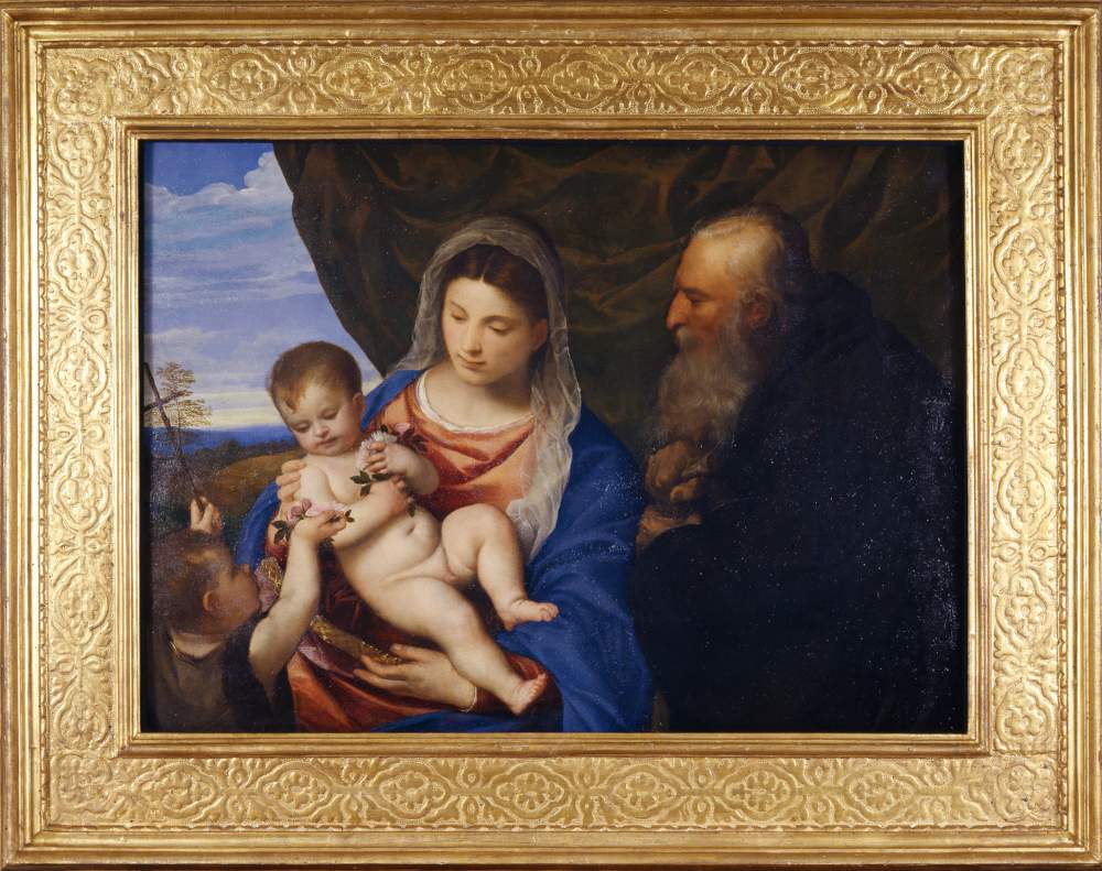 Titian's Madonna of the Roses, on loan from the Uffizi, has arrived in Miramare 