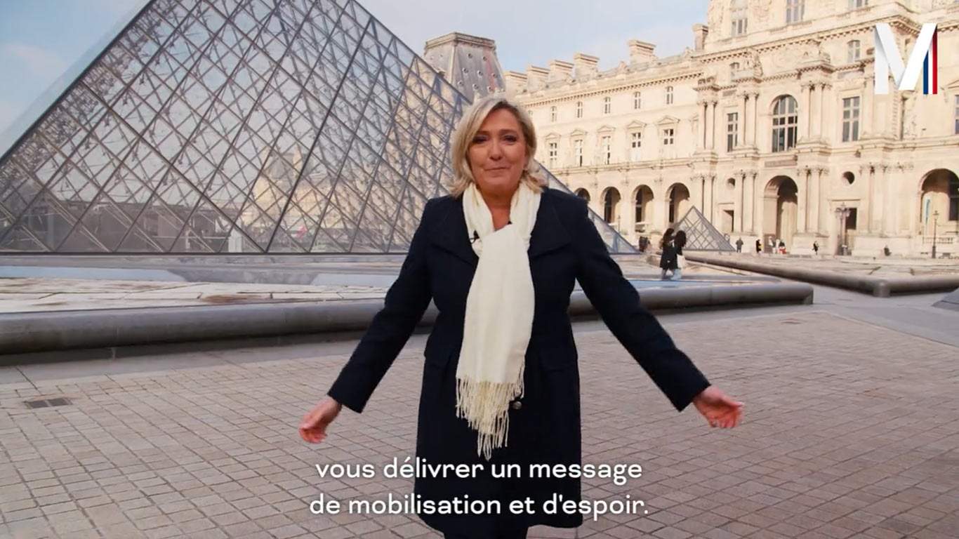 Louvre furious with Marine Le Pen: shoots video for her candidacy without permission