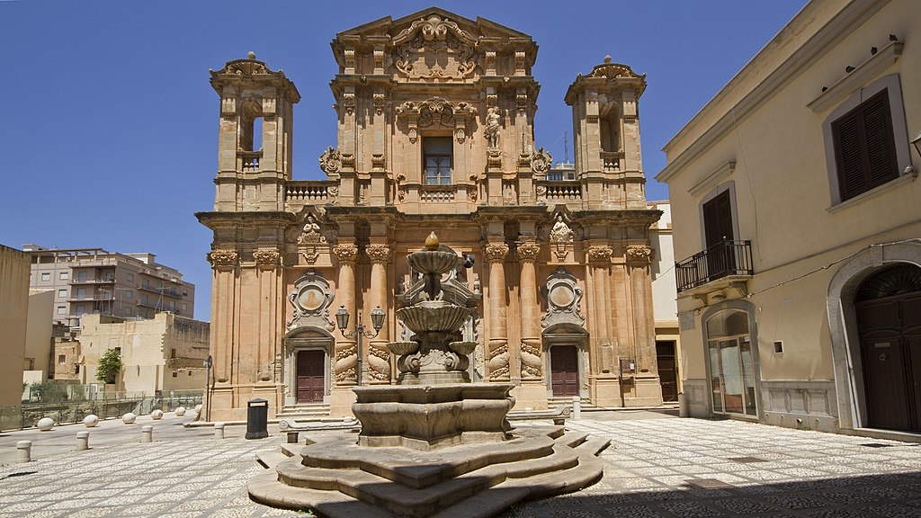 Marsala, l'ancienne église du Purgatoire. Photo Wikipedia/Trolvag Marsala, l'ancienne église du Purgatoire. Photo Wikipedia/Trolvag