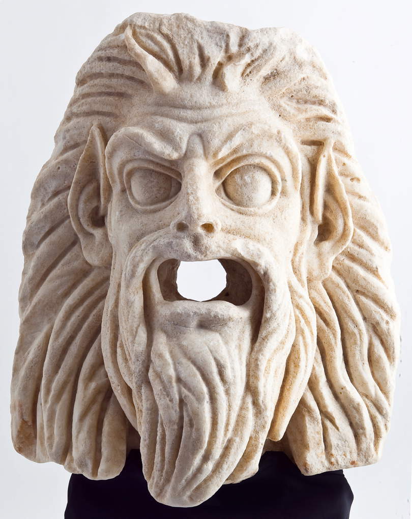 Art romain, masque de satyre (1er siècle après J.-C. ; marbre ; Porto Torres, Museo Archeologico Nazionale Antiquarium Turritano) Art romain, masque de satyre (1er siècle après J.-C. ; marbre ; Porto Torres, Museo Archeologico Nazionale Antiquarium Turritano)