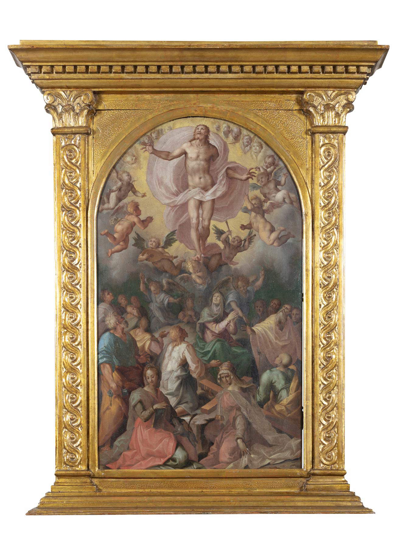 The painting with the gilded frame