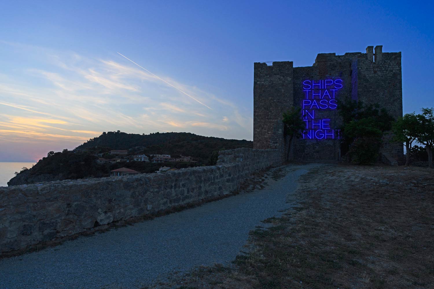 Maurizio Nannucci, Barcos que pasan de noche