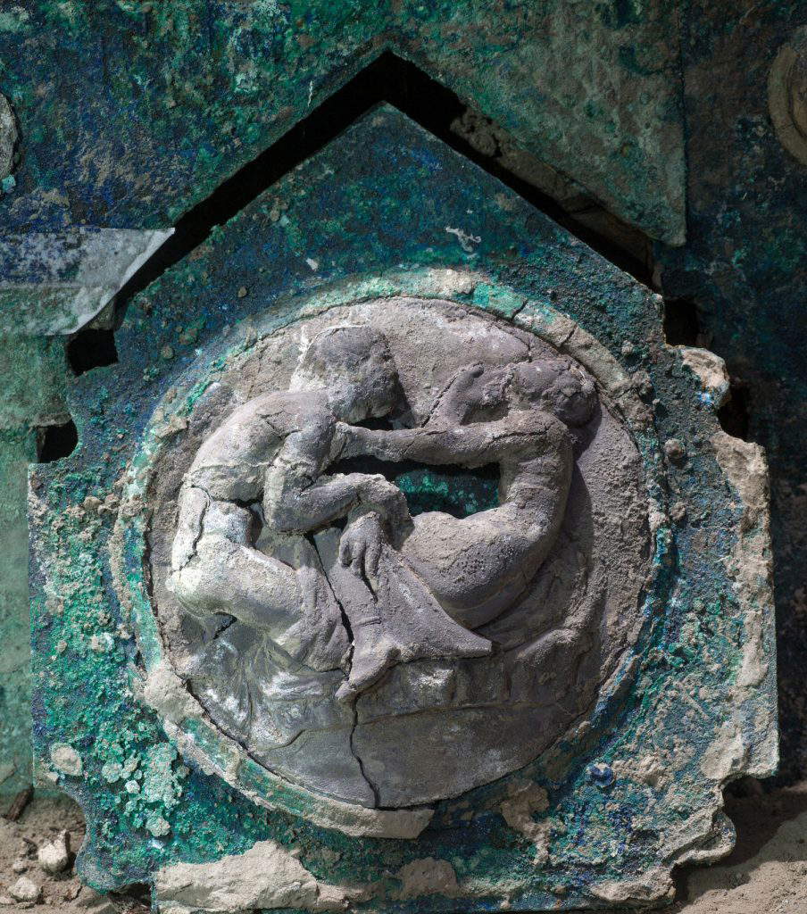 Medallion of the ceremonial chariot of Civita Giuliana Medallion of the ceremonial chariot of Civita Giuliana