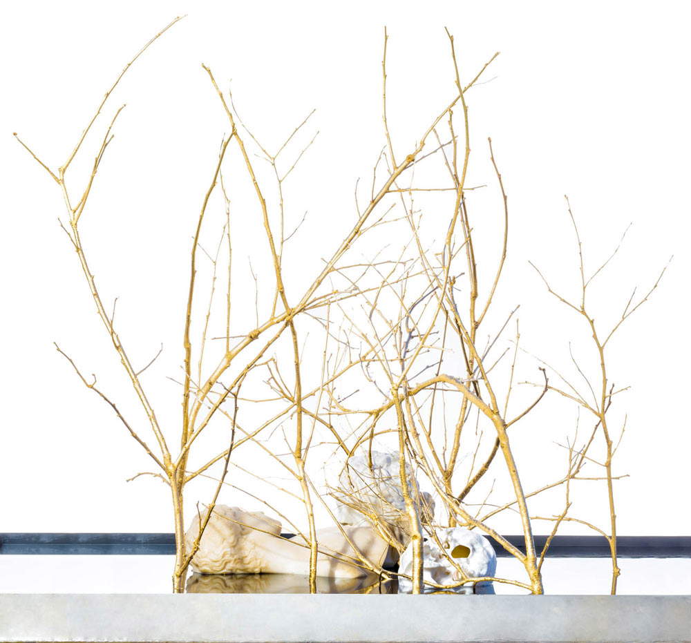 Michelangelo Galliani, An Imperfect Garden (2022; marble, water, wood and steel, 202 x 202 x 300 cm). Photo by Enrico Turillazzi Michelangelo Galliani, An Imperfect Garden (2022; marble, water, wood and steel, 202 x 202 x 300 cm). Photo by Enrico Turillazzi