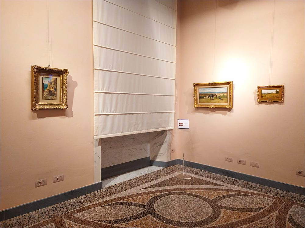 Montaje de la exposición El mar. Mito Historia Naturaleza. Arte italiano 1860 - 1940