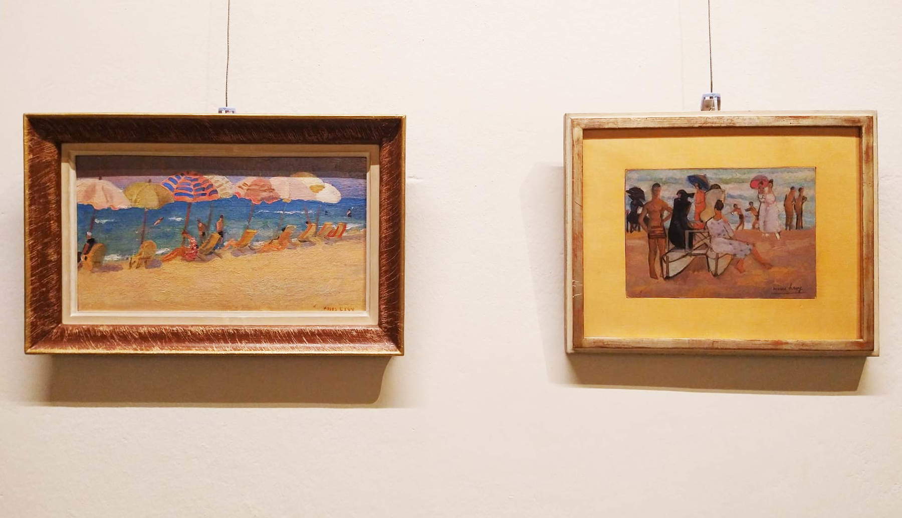 Montaje de la exposición El mar. Mito Historia Naturaleza. Arte italiano 1860 - 1940