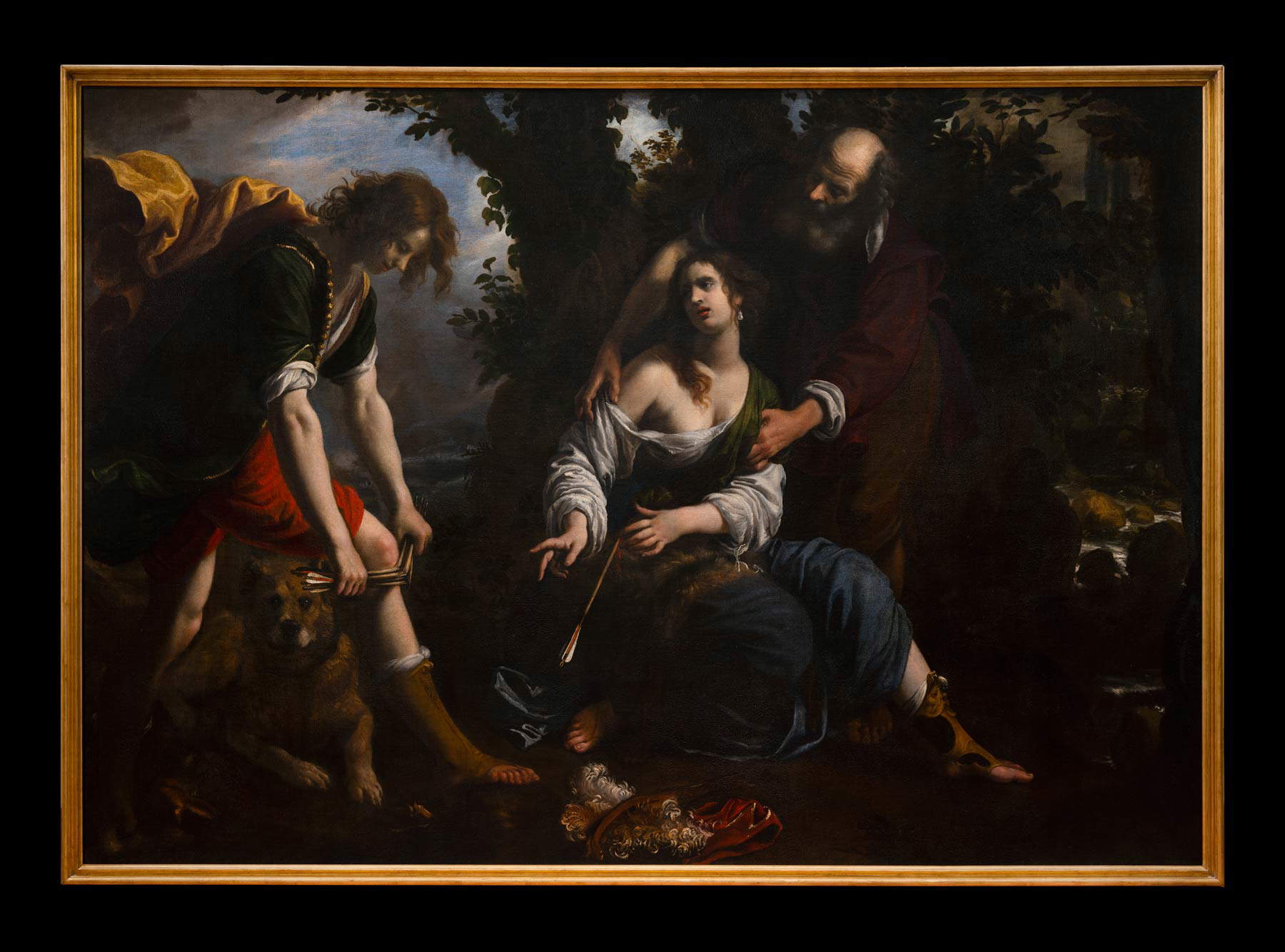 Orazio Fidani, Silvia, Dorinda e Linco (1649; olio su tela; Archivio Patrimonio Artistico Intesa Sanpaolo). Foto di Ottaviano Caruso Orazio Fidani, Silvia, Dorinda e Linco (1649; olio su tela; Archivio Patrimonio Artistico Intesa Sanpaolo). Foto di Ottaviano Caruso