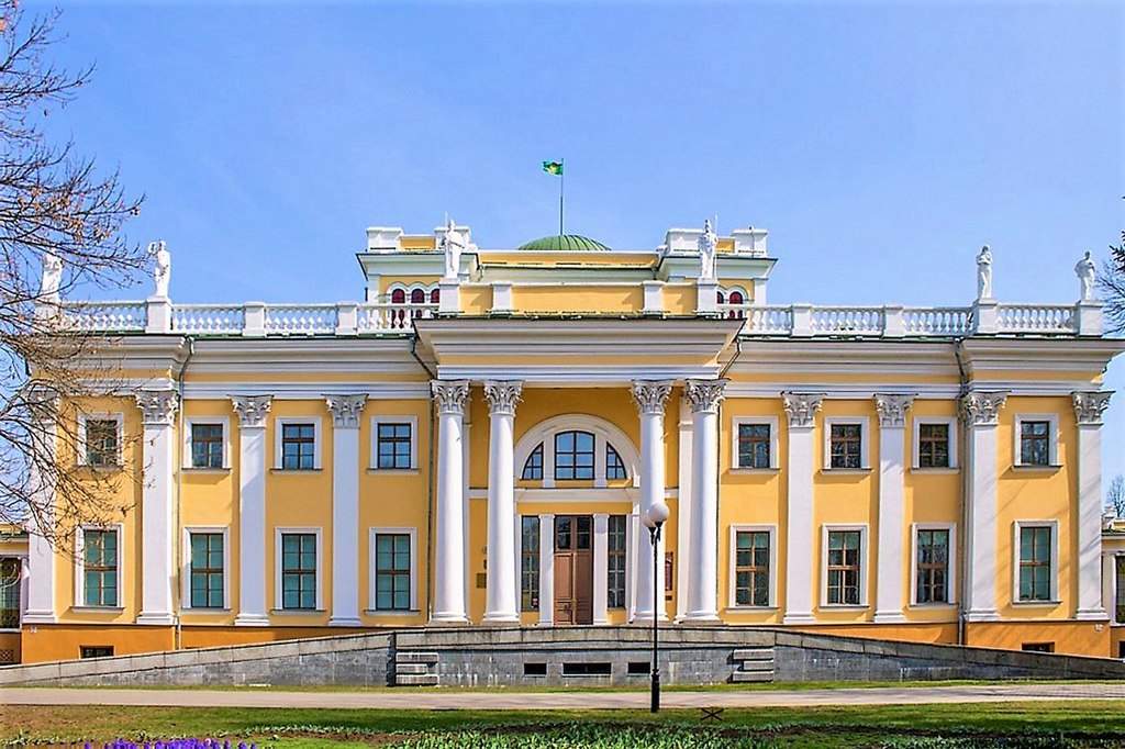 Rumyantsev-PaskeviÄ Palace, the neoclassical palace where the Russia-Ukraine negotiations are being held