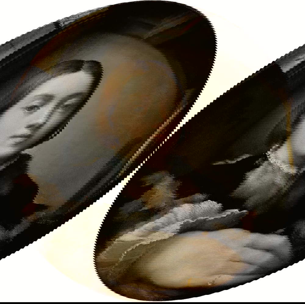 Parmigianino, Autoritratto allo specchio (1524 circa; olio su tavola convessa, 24,4 x 24,4 cm; Vienna, Kunsthistorisches Museum)