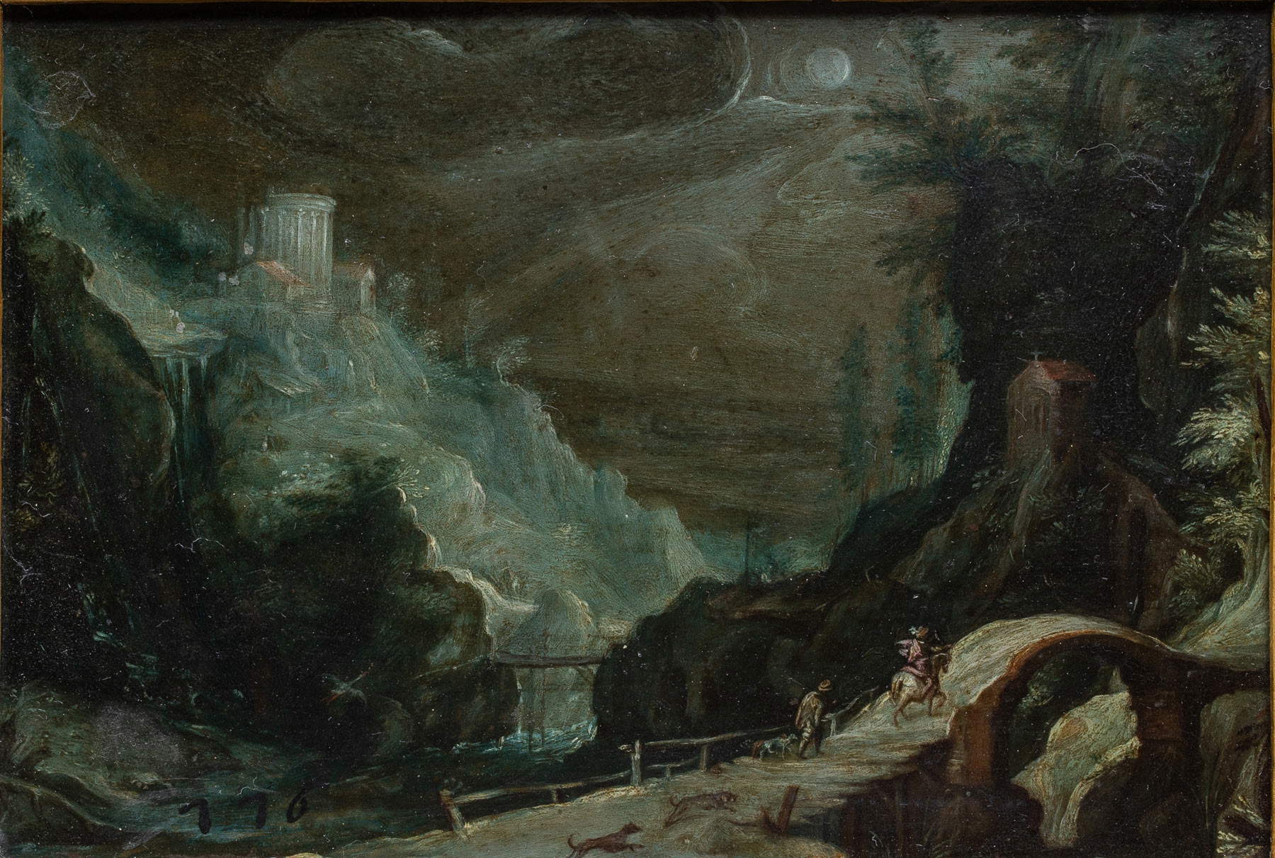 Paul Bril, Landscape with the Temple of the Sibyl of Tivoli (oil on copper, 11 x 17 cm; Rome, Galleria Borghese). Photo by Alberto Novelli, © Galleria Borghese Paul Bril, Landscape with the Temple of the Sibyl of Tivoli (oil on copper, 11 x 17 cm; Rome, Galleria Borghese). Photo by Alberto Novelli, © Galleria Borghese