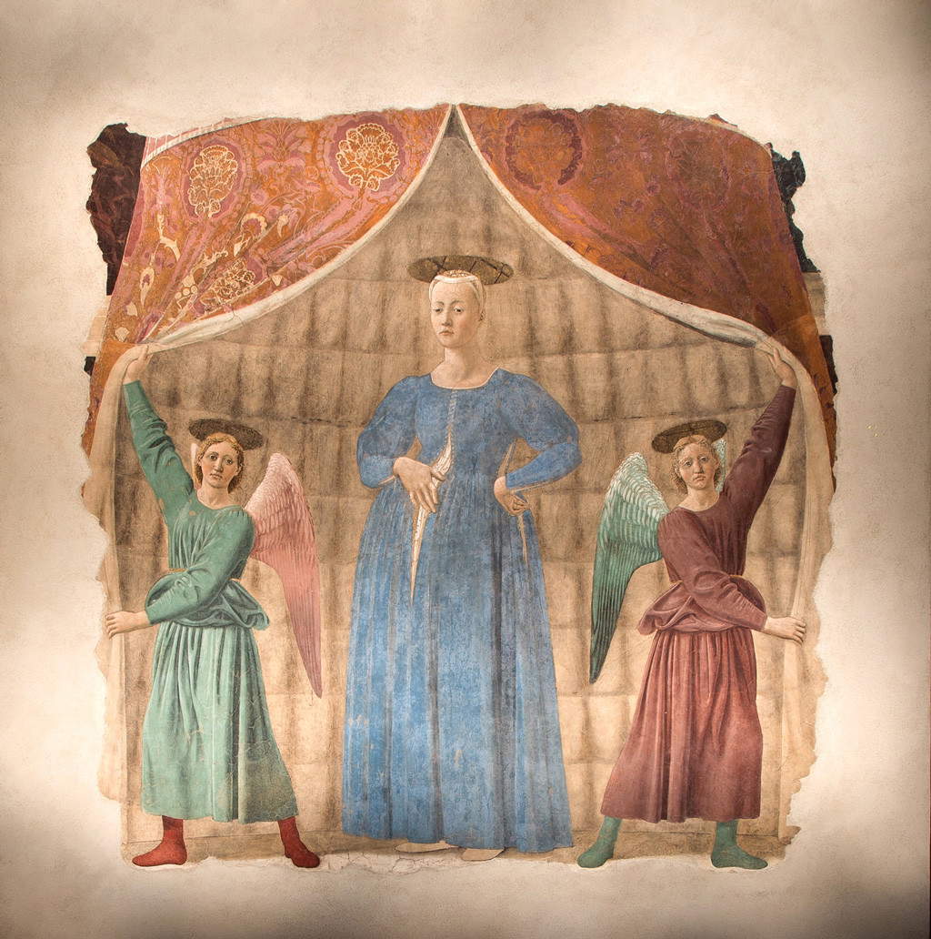 La Madonna del Parto di Piero della Francesca La Madonna del Parto di Piero della Francesca