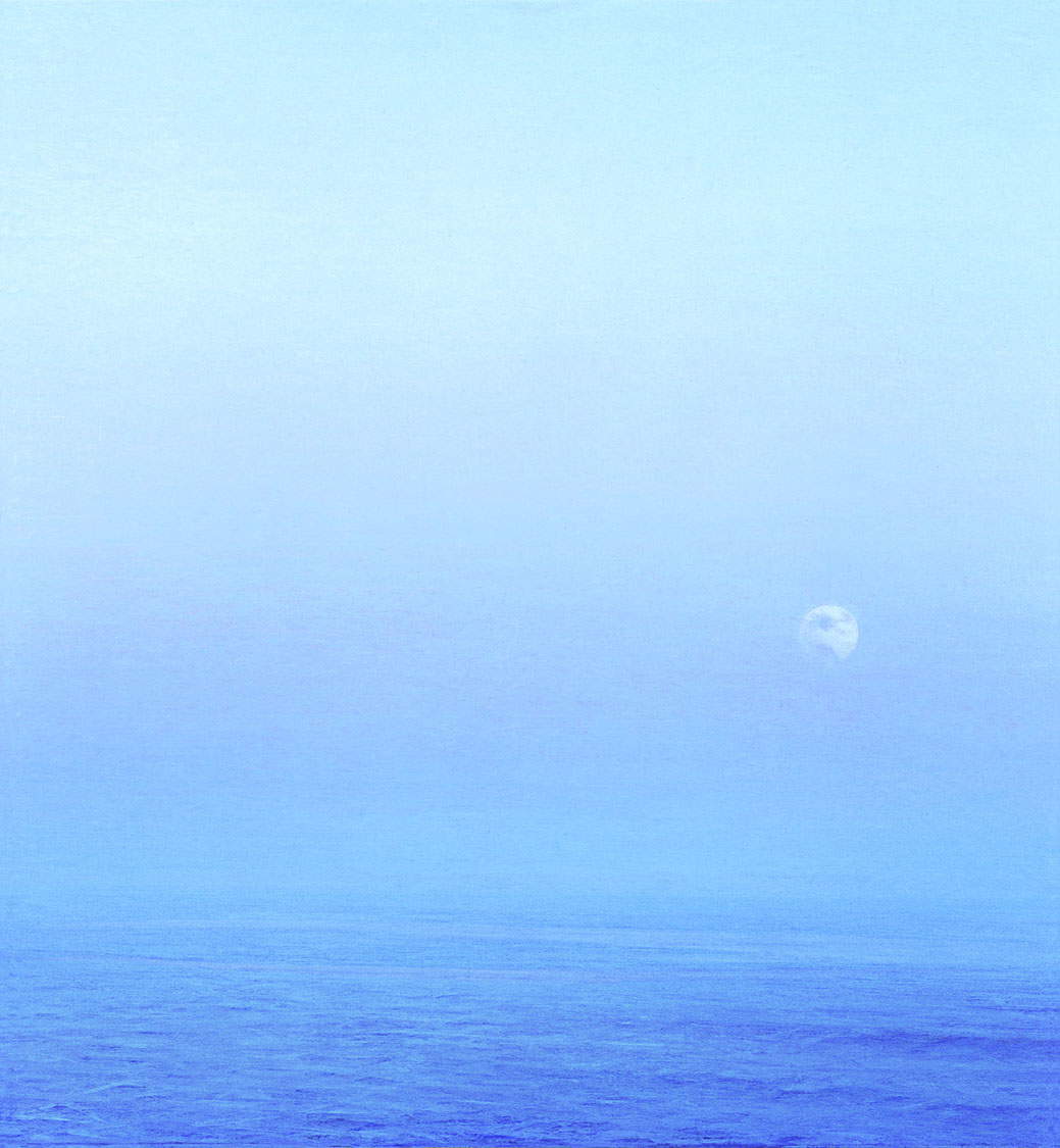Piero Guccione, Il grido della luna (2000; olio su tela; Collezione privata) Piero Guccione, Il grido della luna (2000; olio su tela; Collezione privata)