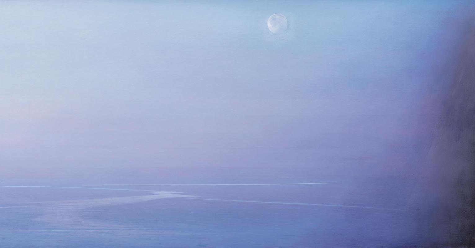 Piero Guccione, Il nero e l’azzurro (2003; olio su tela, 150 x 276 cm; Roma, Senato della Repubblica) Piero Guccione, Il nero e l’azzurro (2003; olio su tela, 150 x 276 cm; Roma, Senato della Repubblica)