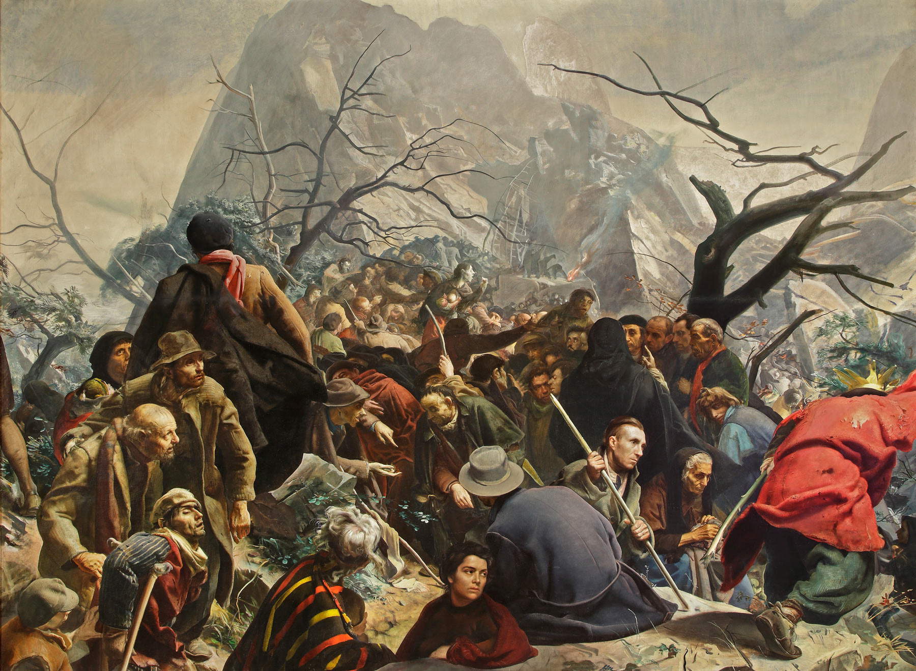 Pietro Annigoni, Predigt auf dem Berg (1938-1953; Pavia, Ghislieri College) Pietro Annigoni, Predigt auf dem Berg (1938-1953; Pavia, Ghislieri College)