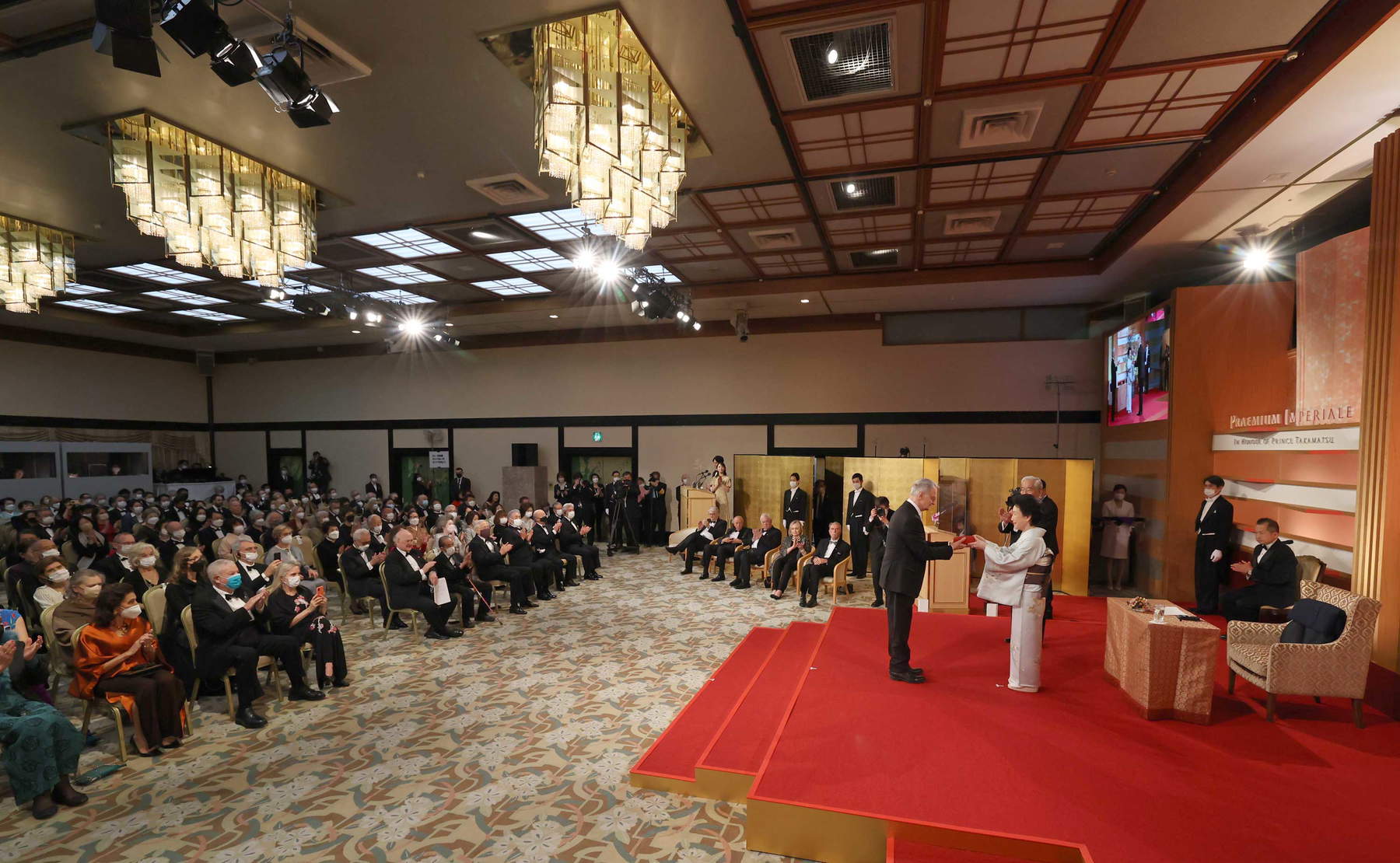 La cerimonia di premiazione del Praemium Imperiale 2022 La cerimonia di premiazione del Praemium Imperiale 2022