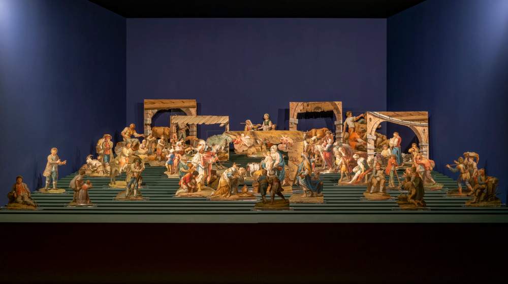 Francesco Londonio's paper nativity scene is back on display at Milan's Diocesan Museum 