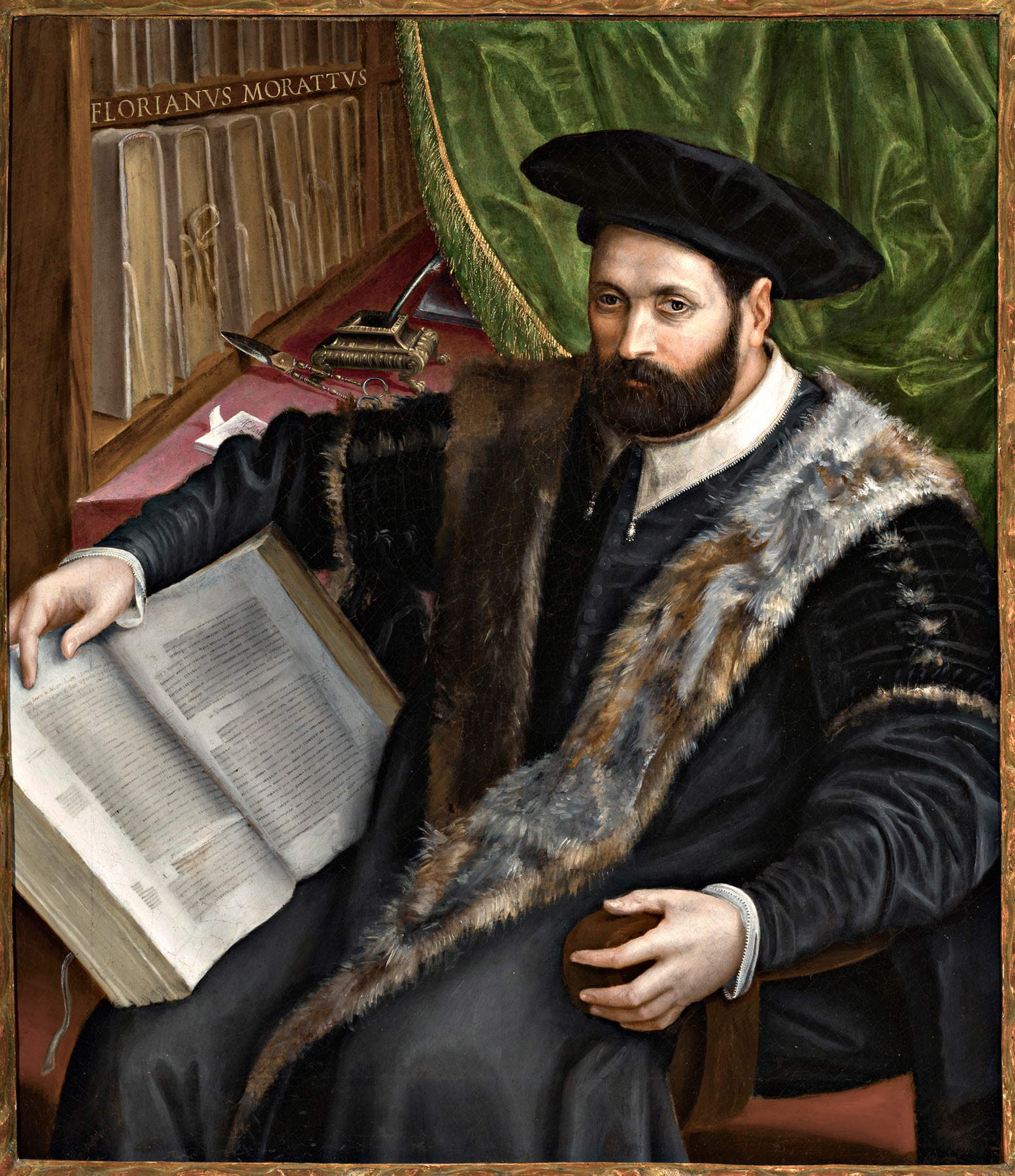 Prospero Fontana, Portrait of the jurist Floriano Moratti (oil on canvas, 115 x 101.7 - 139 x 124 cm) Prospero Fontana, Portrait of the jurist Floriano Moratti (oil on canvas, 115 x 101.7 - 139 x 124 cm)