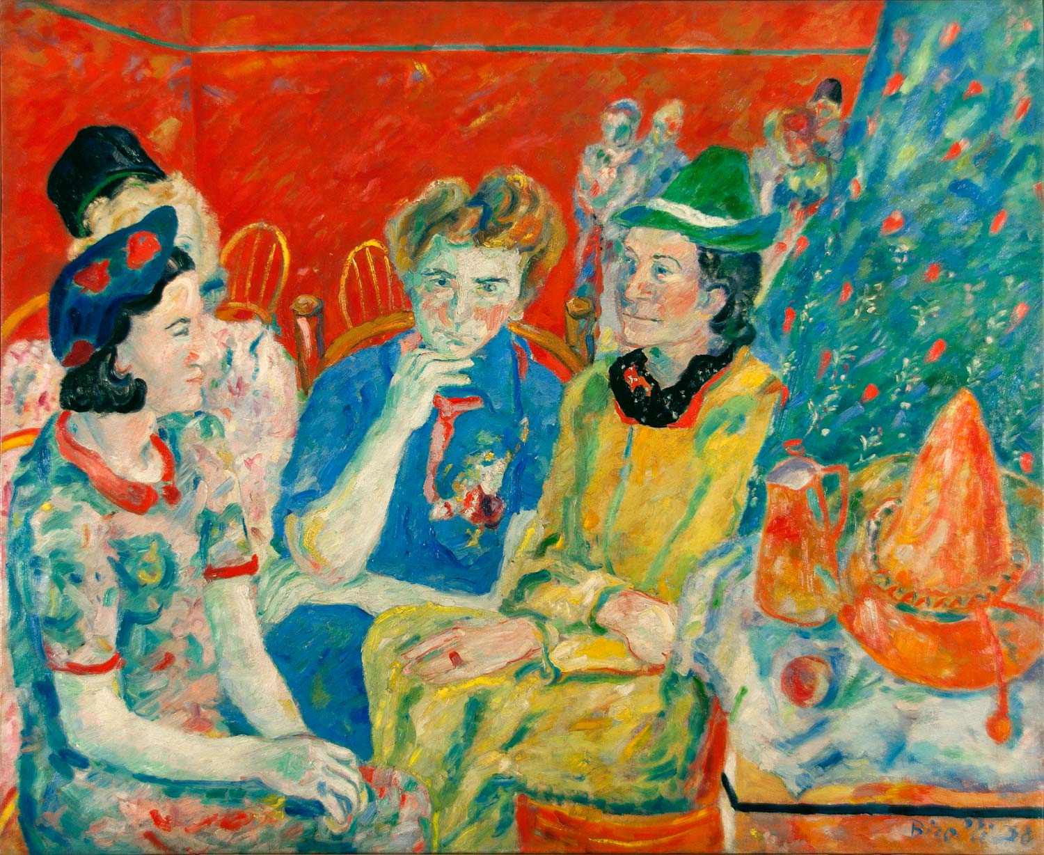 Renato Birolli, Le Signorine Rossi (1938; óleo sobre lienzo, 100 × 120 cm; Colección Giuseppe Iannaccone) Renato Birolli, Le Signorine Rossi (1938; óleo sobre lienzo, 100 × 120 cm; Colección Giuseppe Iannaccone)