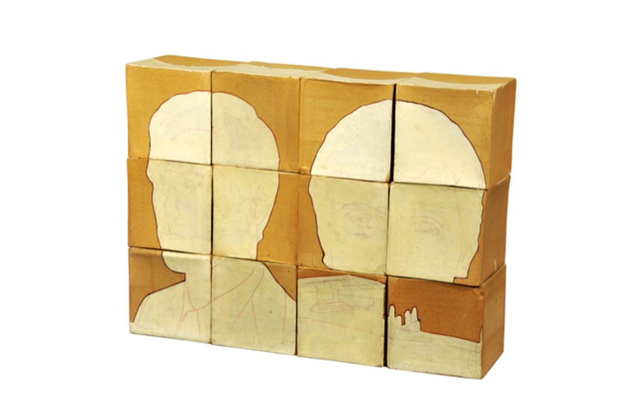 Renato Mambor, Cubi smontabili (1966; acrilico su cartone, dimensioni variabili; Collezione privata) Renato Mambor, Cubi smontabili (1966; acrilico su cartone, dimensioni variabili; Collezione privata)