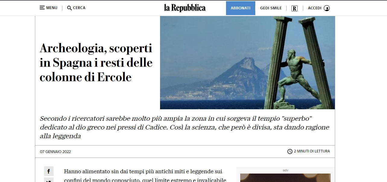 L'articolo di Repubblica L'articolo di Repubblica
