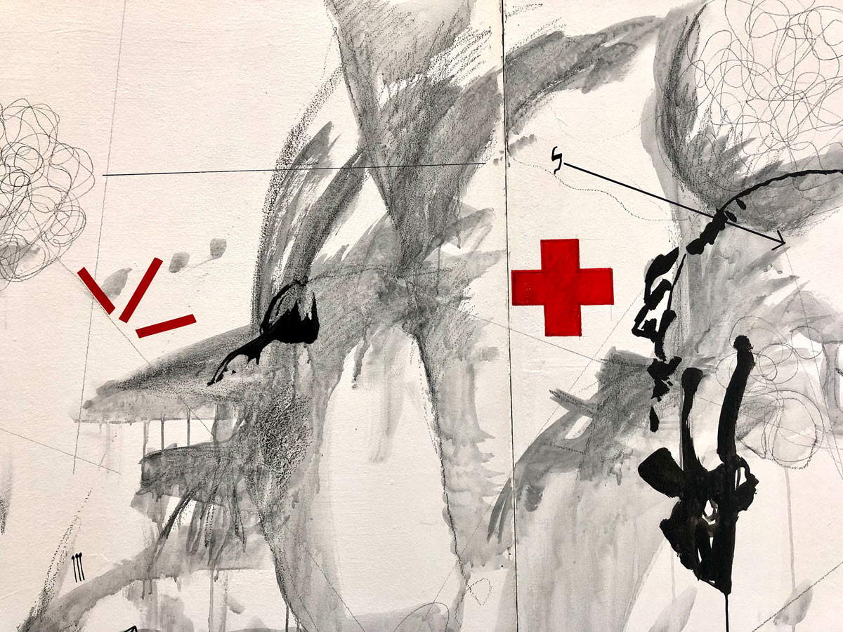 Roberto Paci Dalò, Awakenings (2022; pencil and watercolor on board, 80 x 98.5 cm) Roberto Paci Dalò, Awakenings (2022; pencil and watercolor on board, 80 x 98.5 cm)