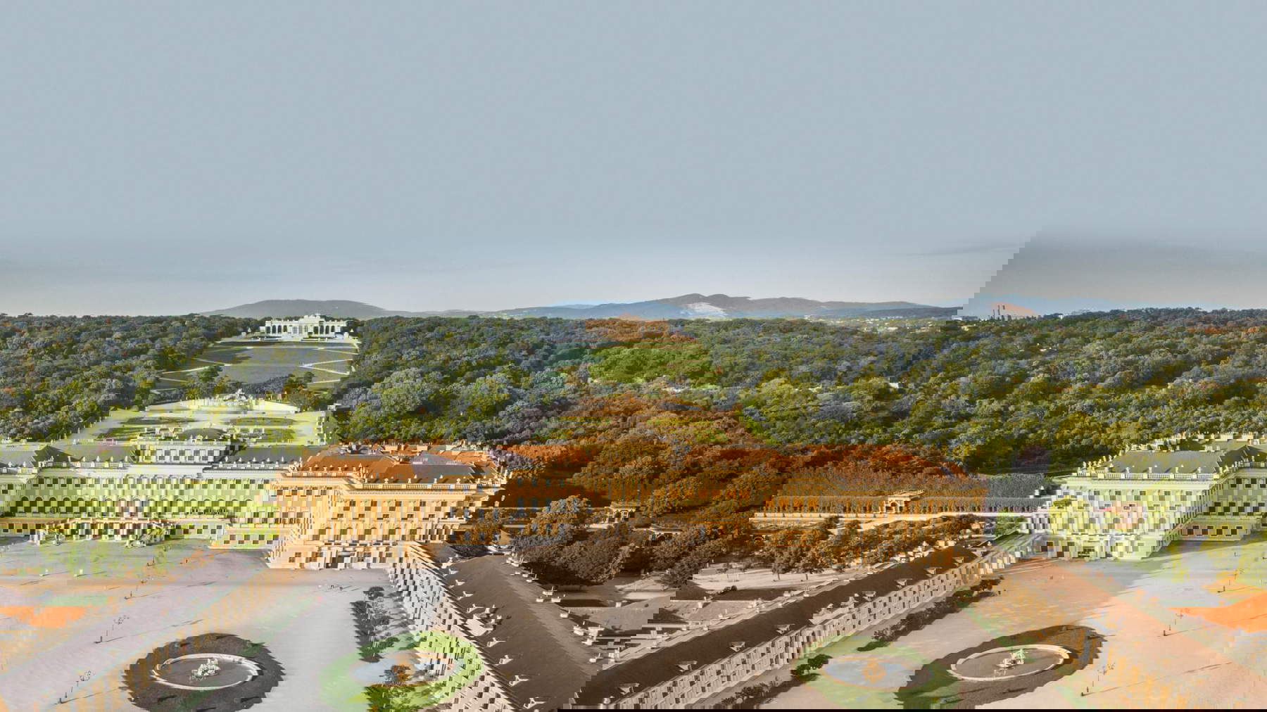 Palacio de Schönbrunn desde arriba