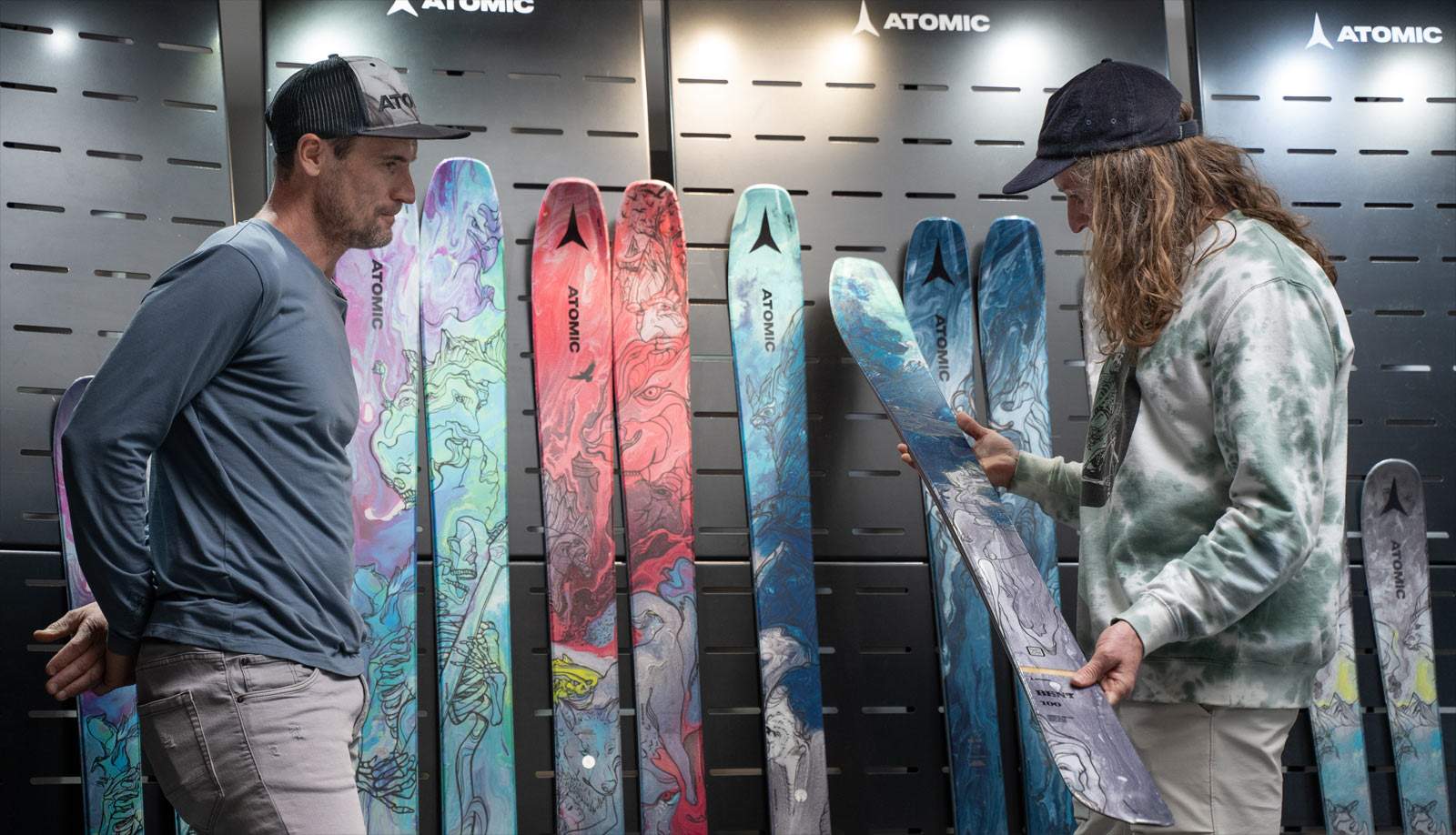 When skiing is a work of art: artist and freerider Chris Benchetler signs new Atomic skis