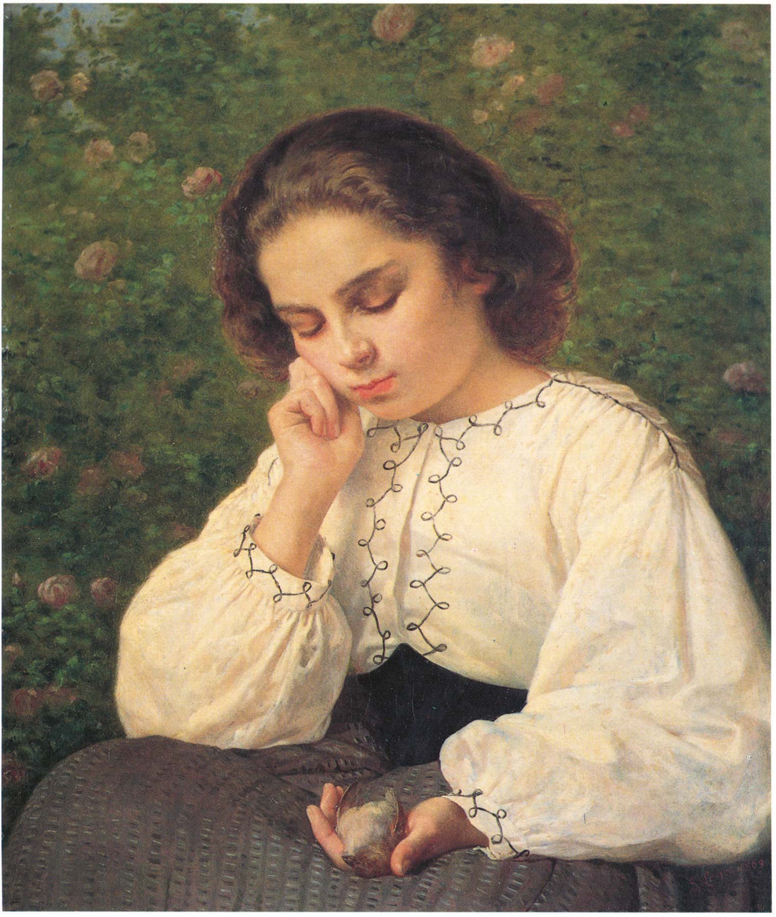 Silvestro Lega, Il primo dolore (c. 1863; óleo sobre lienzo, 50 x 39,5 cm; Génova, Palazzo Doria Spinola) Silvestro Lega, Il primo dolore (c. 1863; óleo sobre lienzo, 50 x 39,5 cm; Génova, Palazzo Doria Spinola)