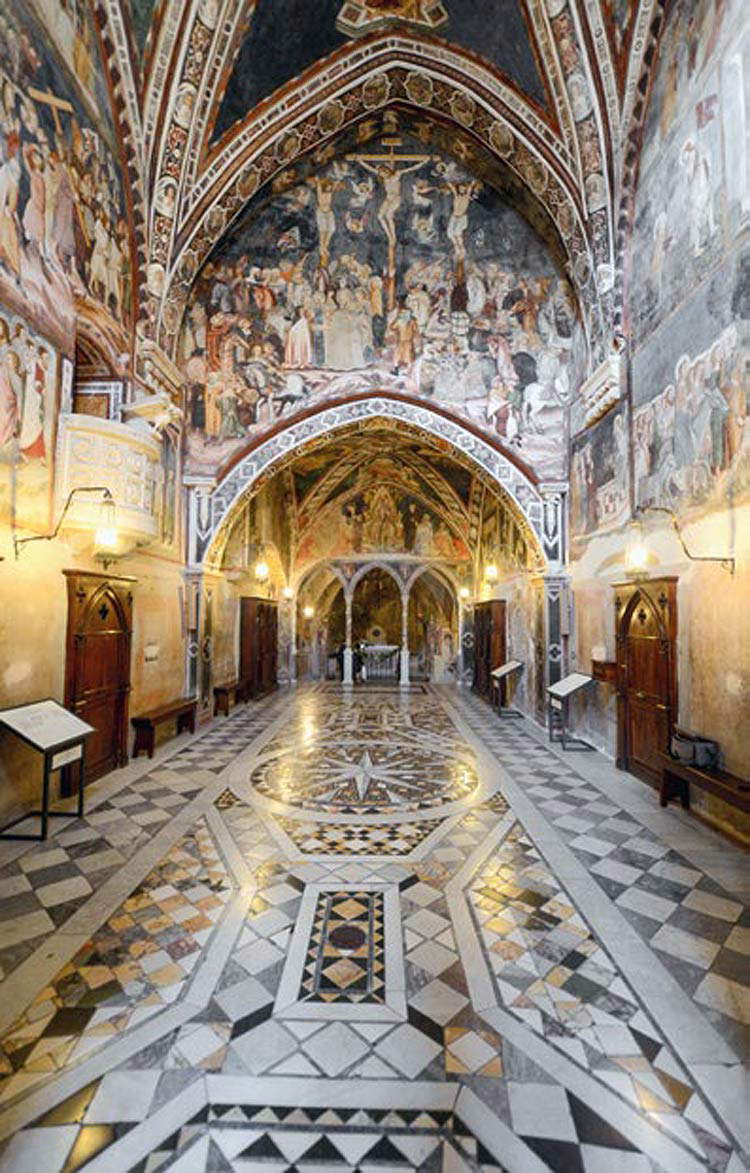 Subiaco, monastero del Sacro Speco, veduta della chiesa dall’ingresso meridionale Subiaco, monastero del Sacro Speco, veduta della chiesa dall’ingresso meridionale