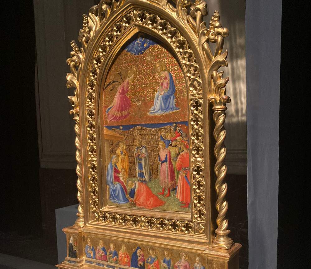 Le tabernacle de Beato Angelico exposé au Palazzo Marino de Milan 