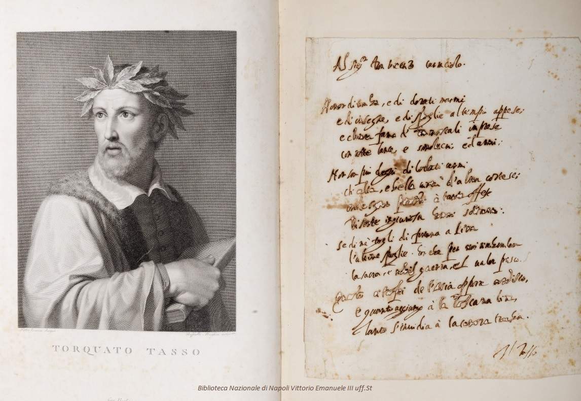 La Bibliothèque nationale de Naples acquiert un rare sonnet autographe de Tasso redécouvert