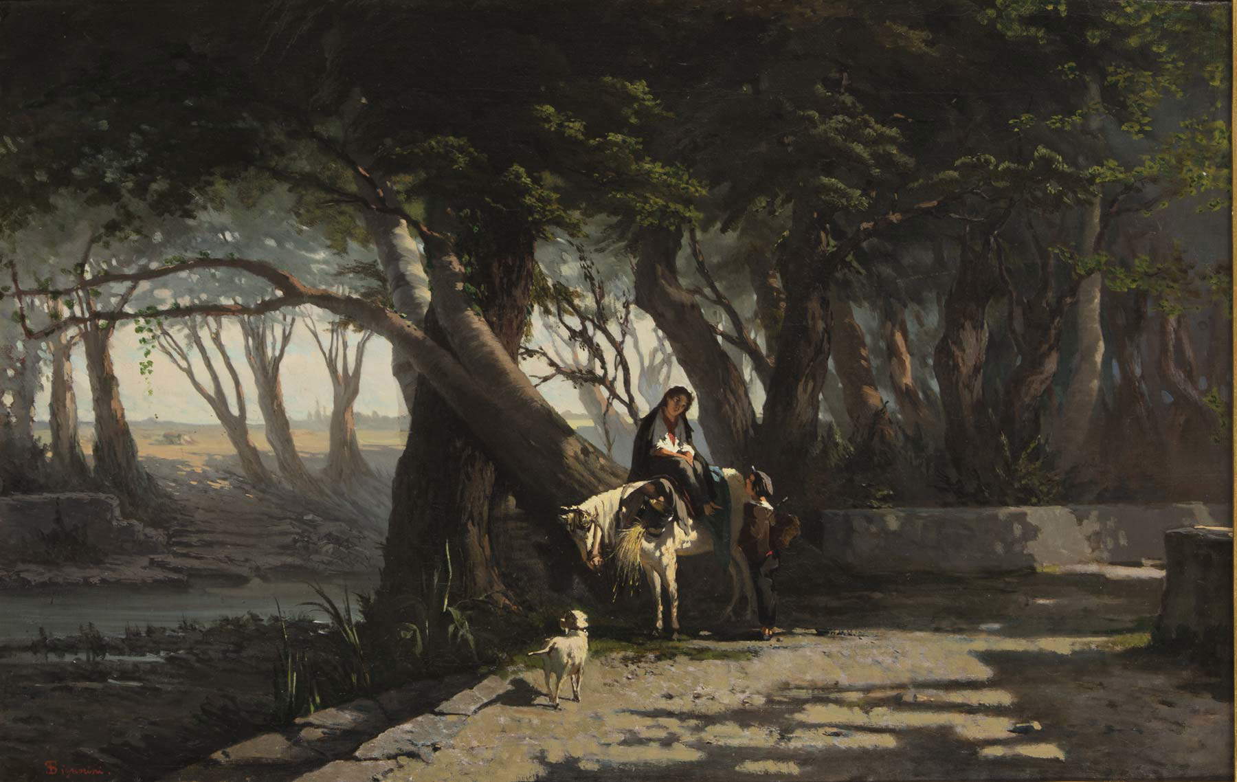 Telemaco Signorini, La Ardenza (Albereta in Antignano) (1859-1861; óleo sobre lienzo, 40,5 x 64 cm; colección particular) Telemaco Signorini, La Ardenza (Albereta in Antignano) (1859-1861; óleo sobre lienzo, 40,5 x 64 cm; colección particular)